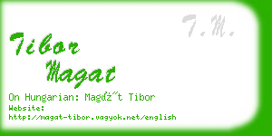 tibor magat business card